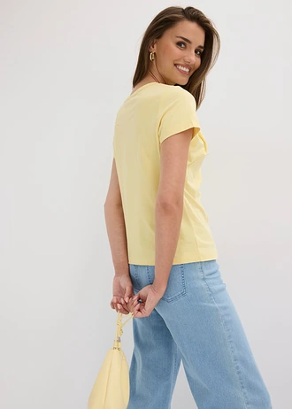Bluză din bumbac • galben pastel • magazin bonprix