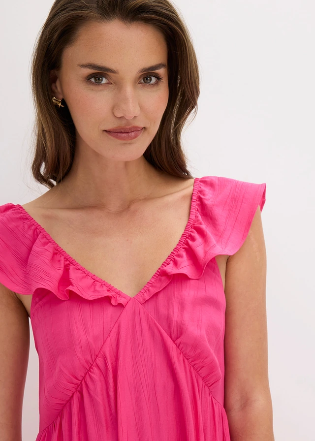 Robe à bretelles en viscose mélangée • fuchsia • product-page.page-title-suffix