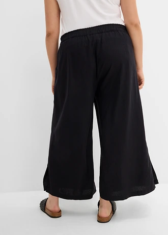 Pantalon palazzo, Couleur: noir