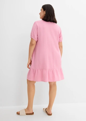 Robe courte en gaze de coton, Couleur: rose