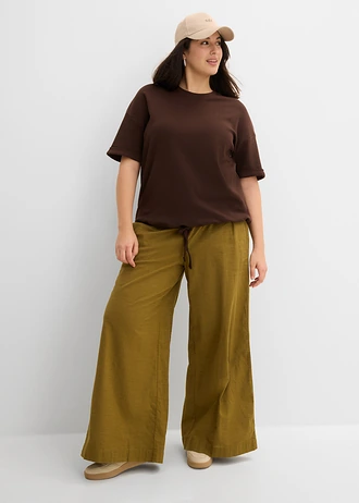 T-shirt van puur biologisch katoen, Kleur: donkerbruin