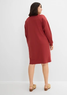 Robe en jersey interlock épais, Couleur: rouge désert