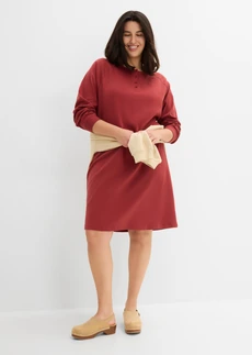 Robe en jersey interlock épais, Couleur: rouge désert