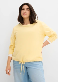 Sweat 100% coton, Couleur: jaune pastel