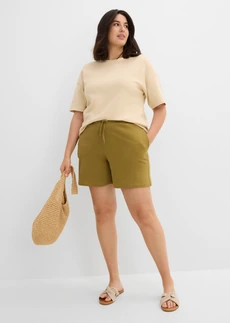 Sweat short van puur biologisch katoen, Kleur: natuurgroen