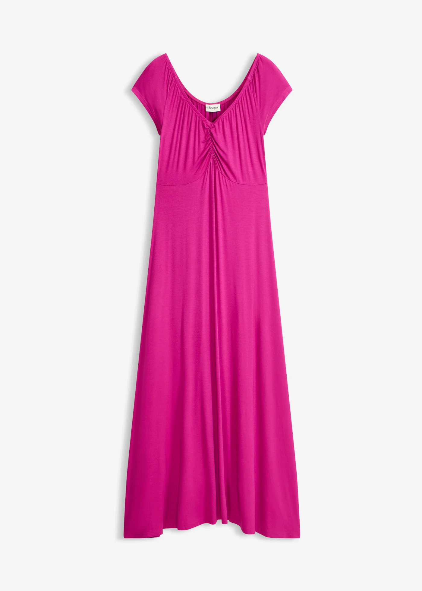 Robe longue en viscose extensible • rose fuchsia • Boutique bonprix
