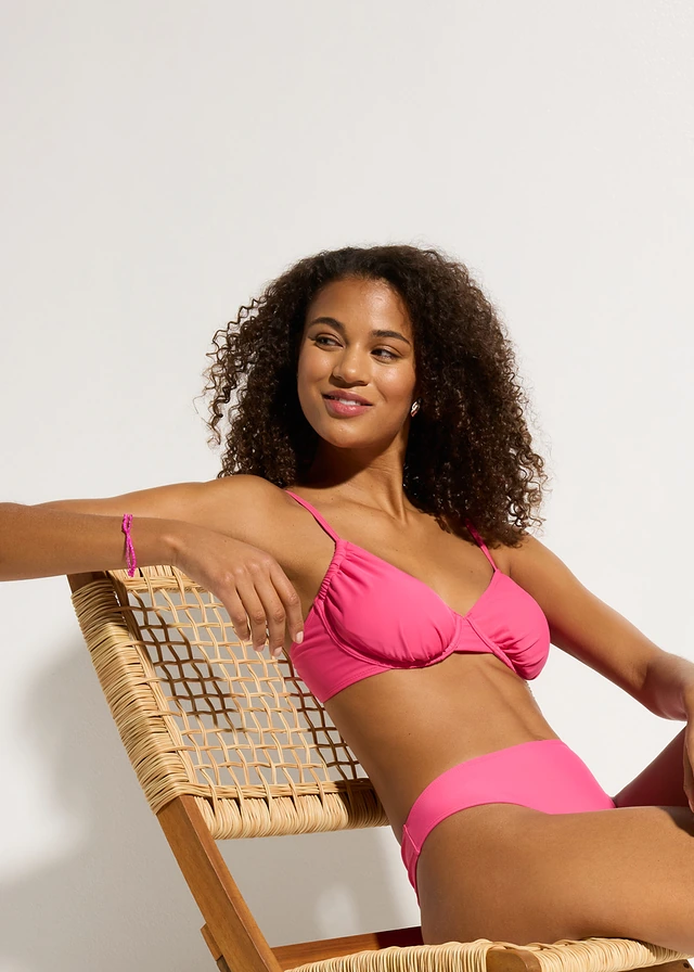 Bas de maillot à échancrure haute • rose vif • product-page.page-title-suffix