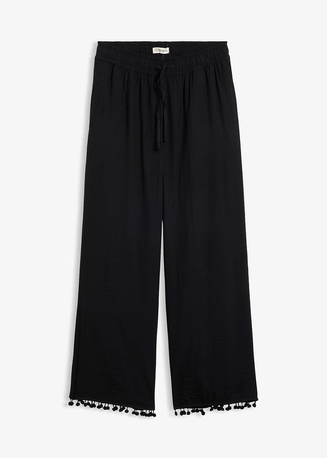 Instapbroek van een soepele viscosemix • zwart • bonprix online shop