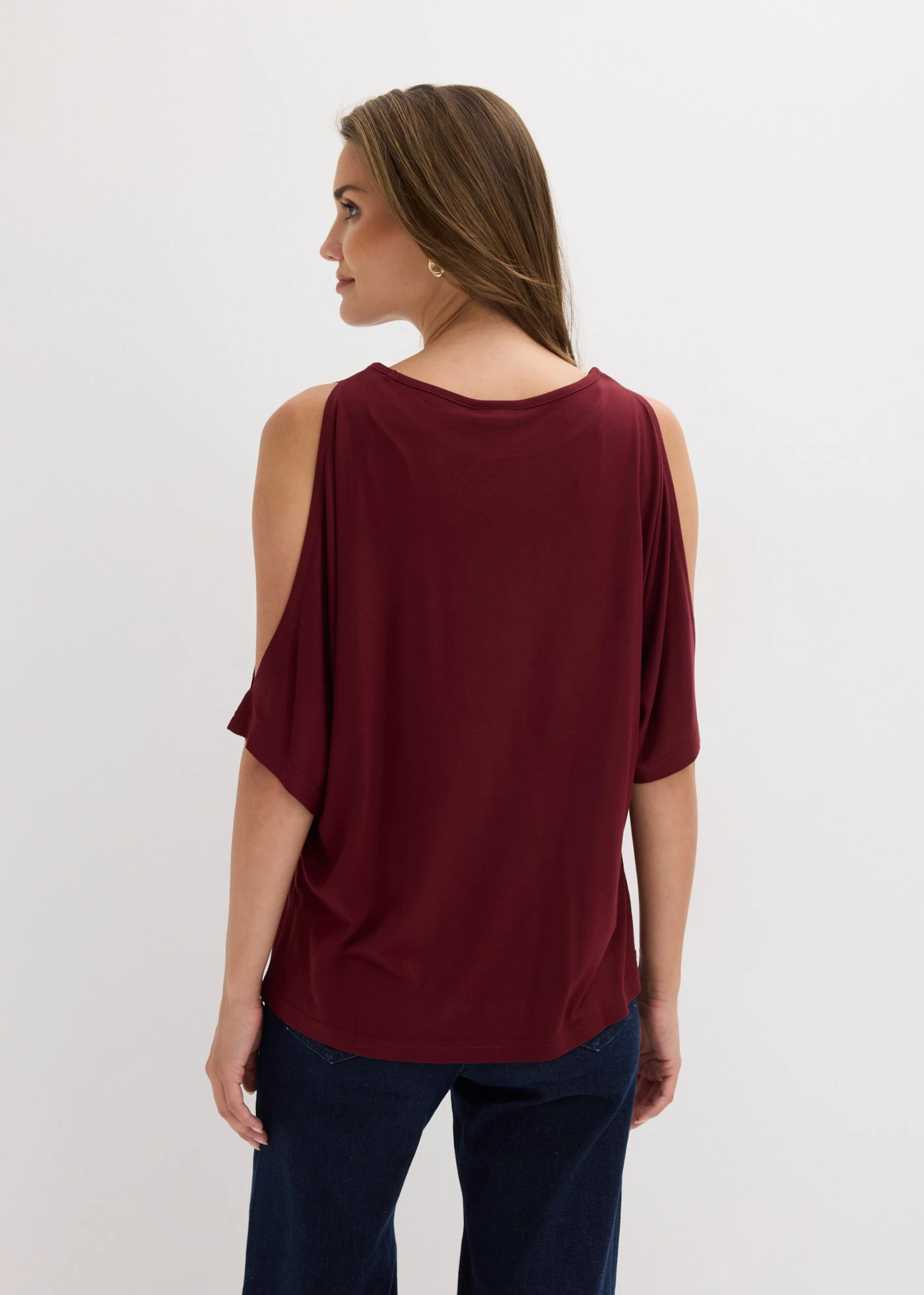 T-shirt avec découpes • rouge érable • Boutique bonprix