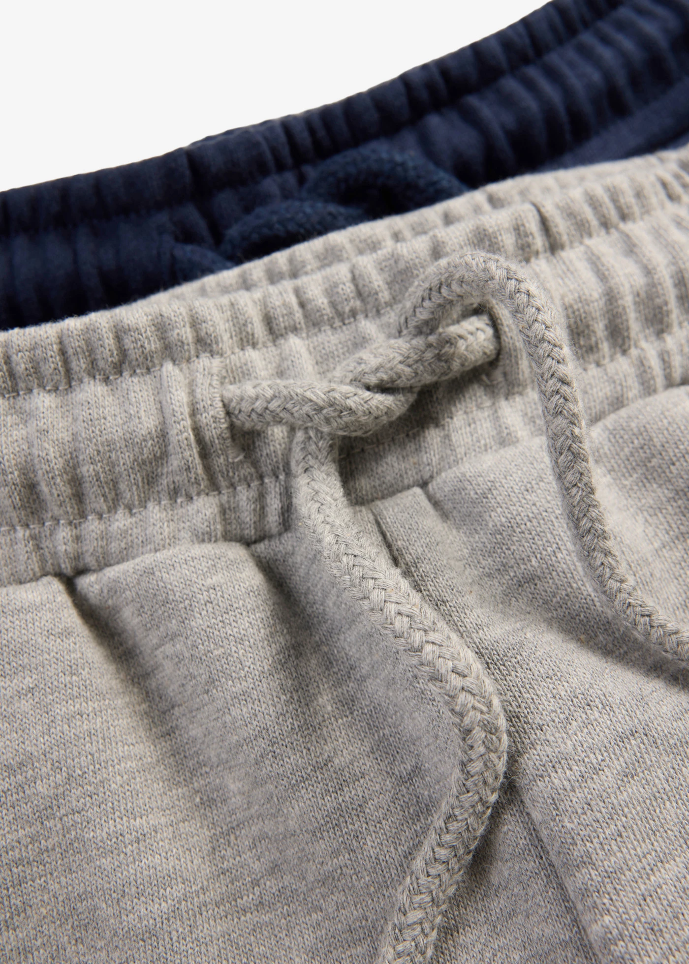 Bermude casual cu bumbac organic (set/2 buc.) • gri deschis melanj+bleumarin • magazin bonprix