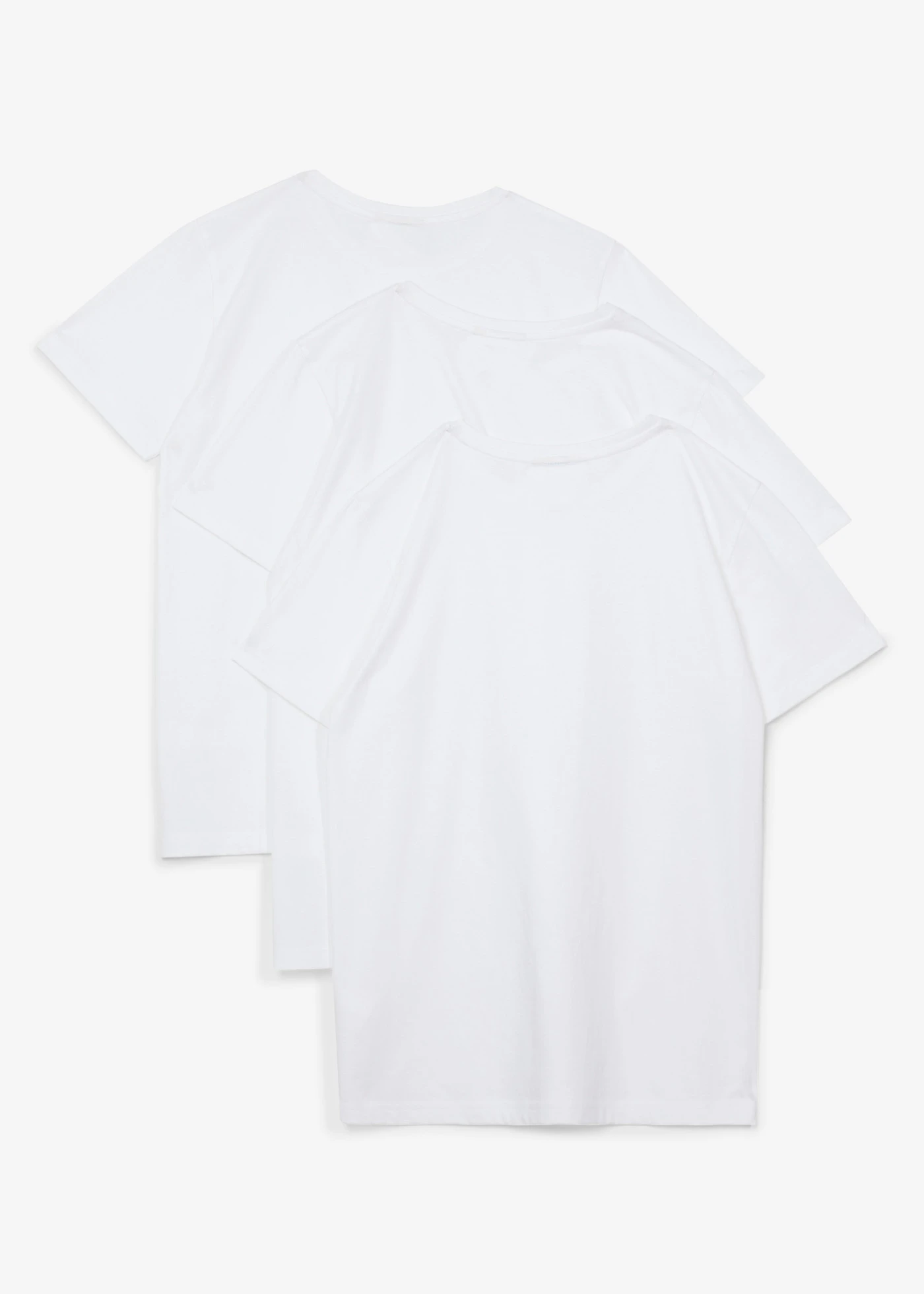 T-shirt z czystej bawełny (3 szt.) • biały • sklep bonprix