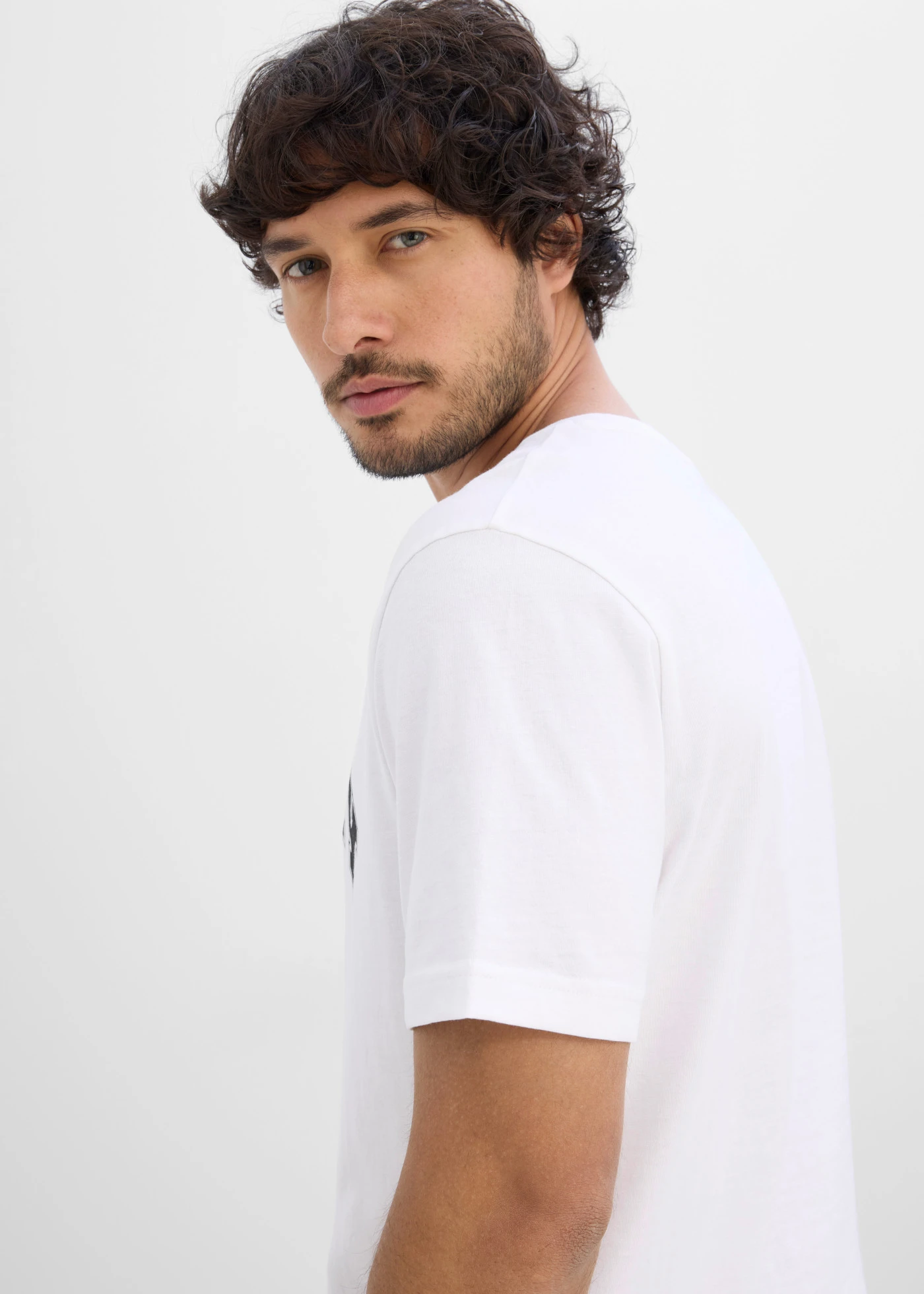 T-shirt Allemagne 100% coton • blanc imprimé • Boutique bonprix