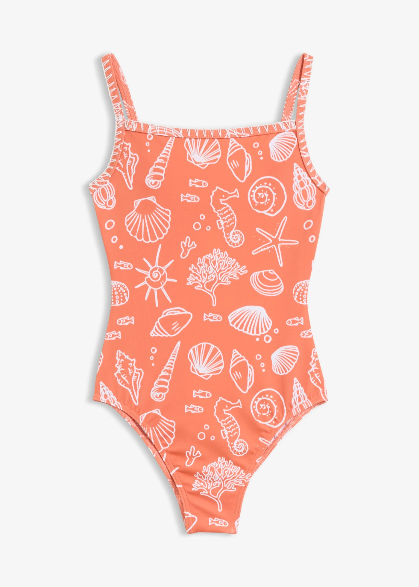 Costum de baie • oranj-mandarină-alb cu imprimeu • magazin bonprix
