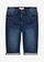Jeans bermuda mid waist, comfortabele tailleband, Kleur: nachtblauw denim
