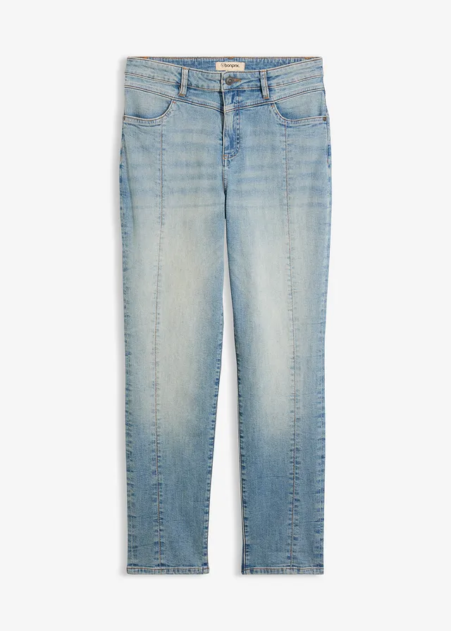 Jean droit taille mi-haute