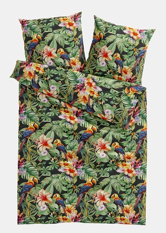 Dekbedovertrek in een katoenmix • groen • bonprix online shop