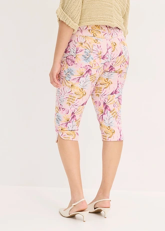 Pantalon corsaire, Couleur: rose cristal/marron
