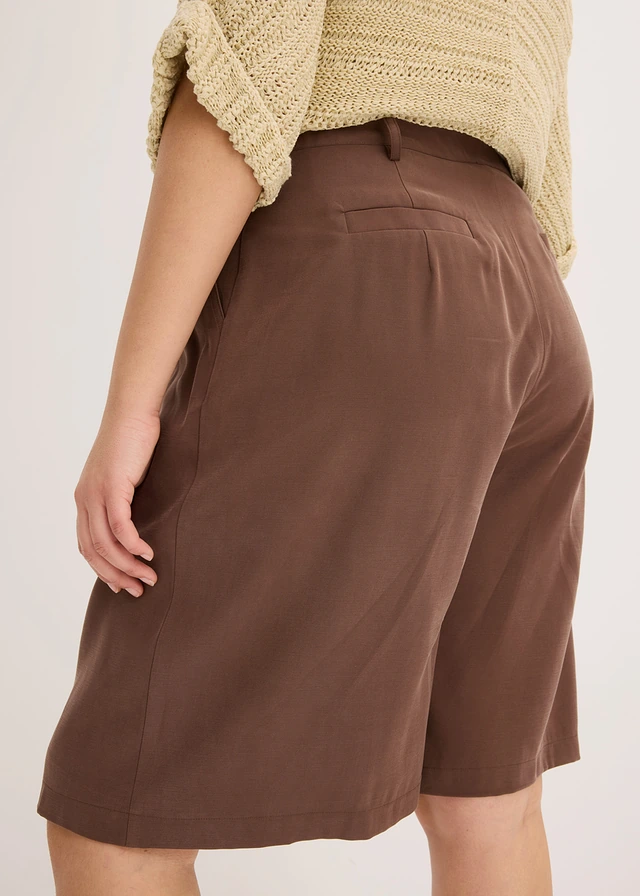 Bermuda fluide, Couleur: marron