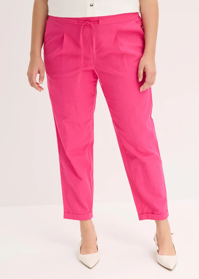 Linnen broek, Kleur: pinklady