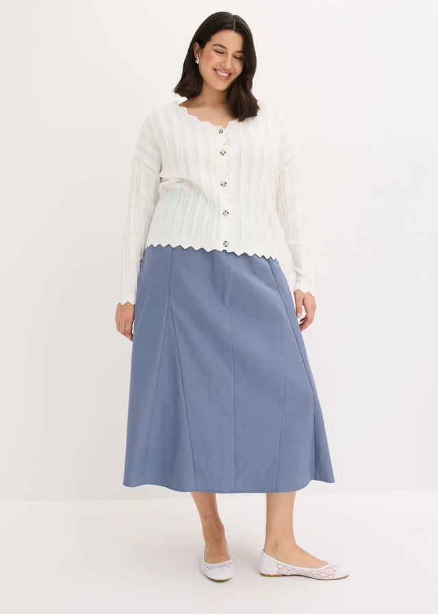 Kort ajour vest, Kleur: wolwit