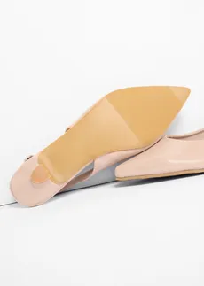 Slingback ballerina's in laklook • beige • bonprix online shop