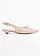Slingback ballerina's in laklook, Kleur: beige