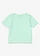 T-shirt 100% coton à sequins réversibles, Couleur: menthe clair imprimé