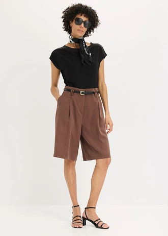 Bermuda fluide • marron • Boutique bonprix