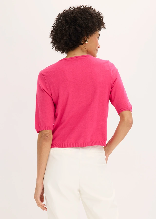 Gilet en fine maille • fuchsia • product-page.page-title-suffix