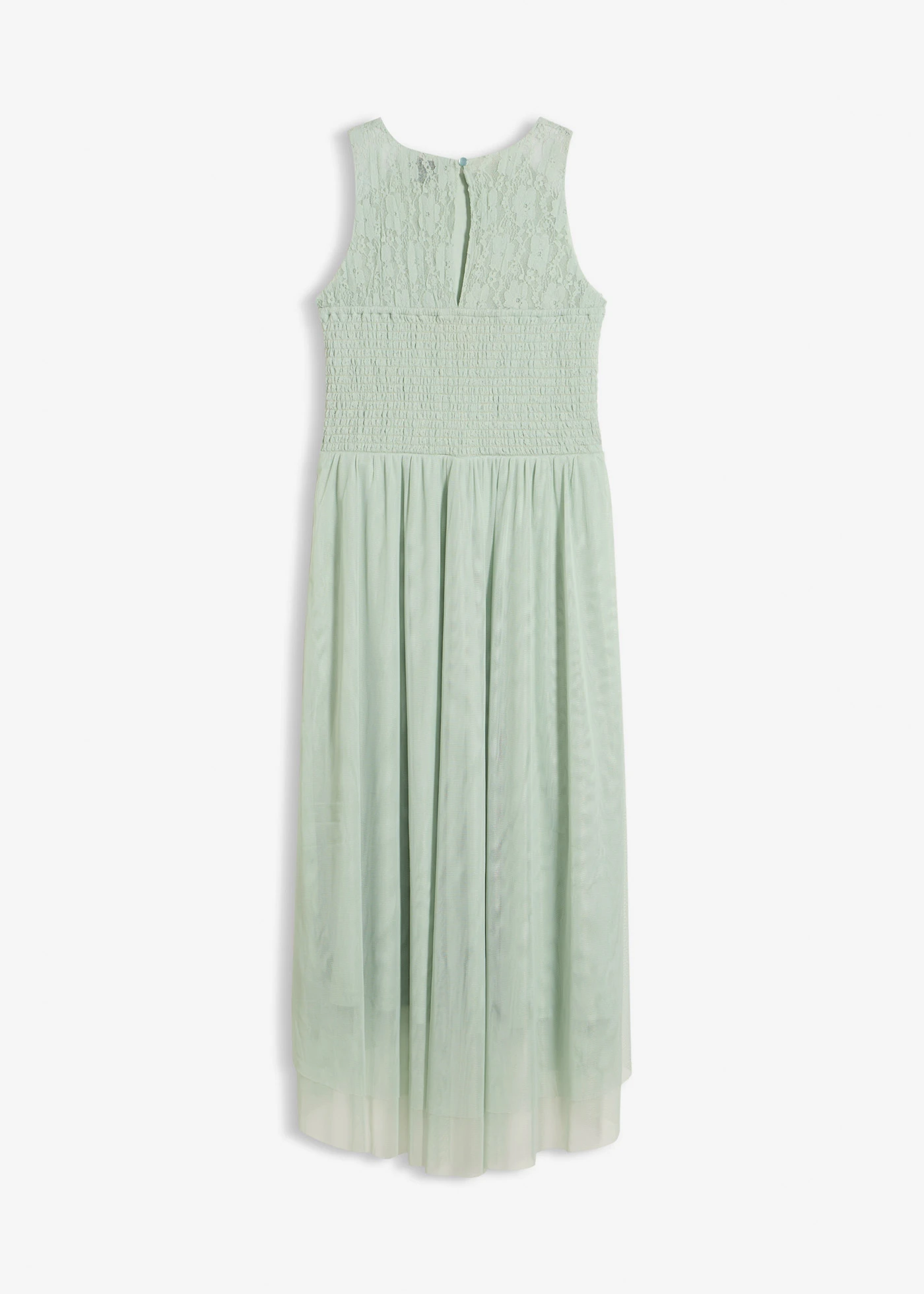 Robe en tulle et dentelle à base asymétrique • menthe cristal • Boutique bonprix