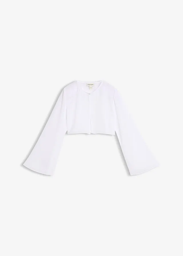 Chiffon bolero, Kleur: wit