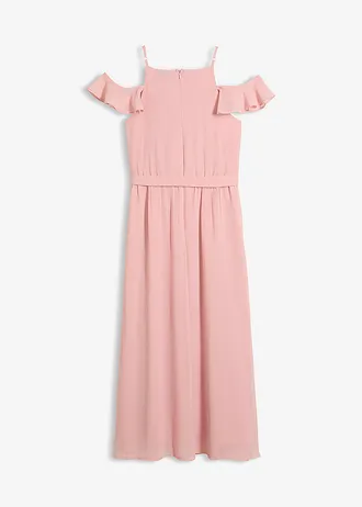 Lefelé bővülő sifon ruha • hamu rózsaszín • bonprix áruház