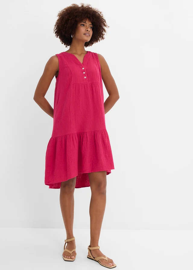 Robe légère en gaze de coton, Couleur: prune