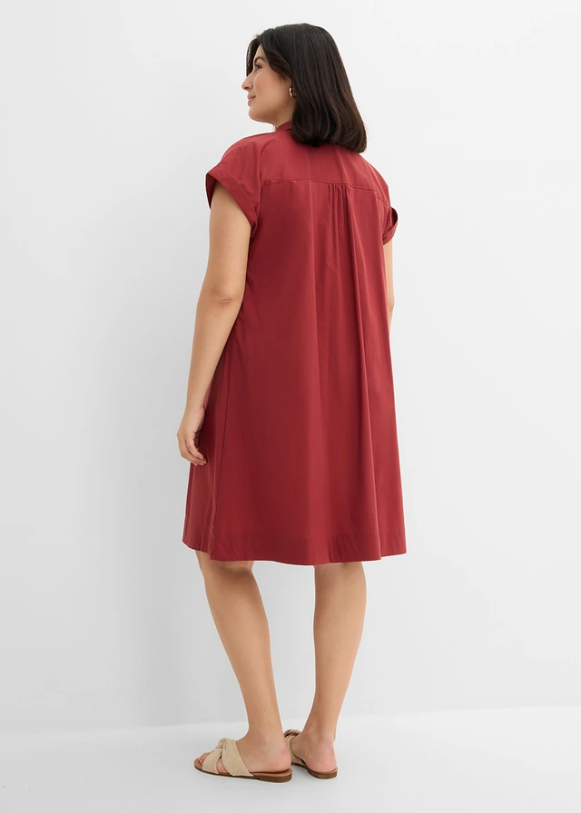 Robe courte, Couleur: rouge désert