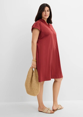 Robe courte, Couleur: rouge désert