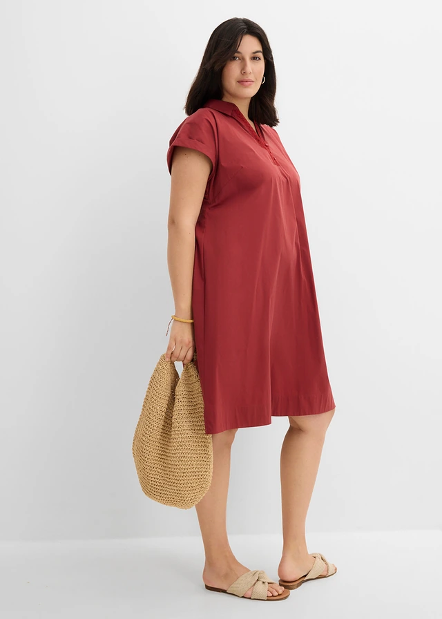 Robe courte, Couleur: rouge désert