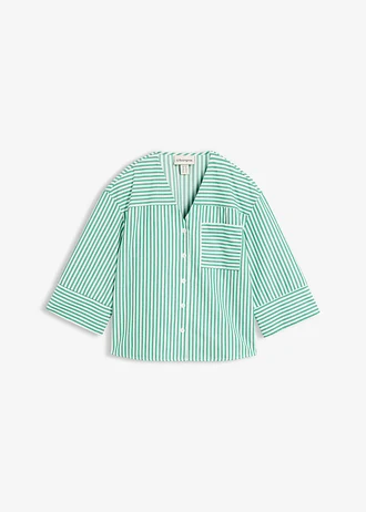 Blouse rayée 100% coton