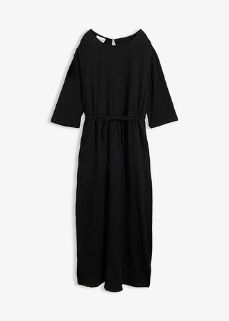 Robe midi en matière texturée