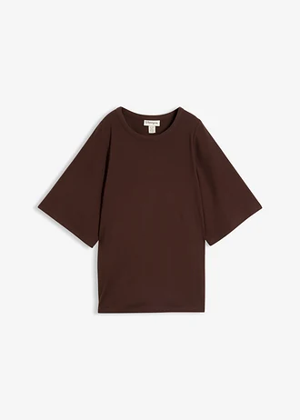 Geribd shirt in een viscosemix