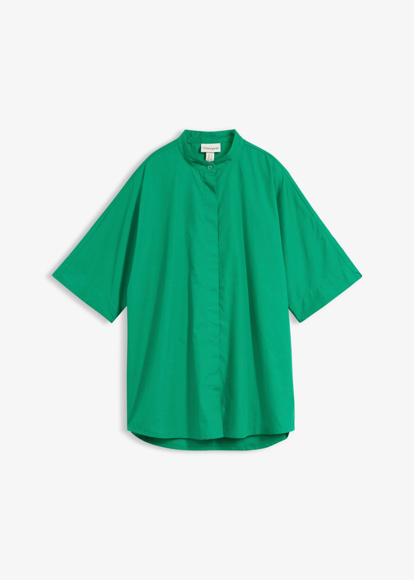 Bluză din bumbac organic 100% • verde-nestemată • magazin bonprix