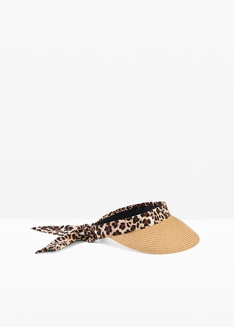 Vizieră cu banderolă leo • bej natur-negru-maro leo • magazin bonprix