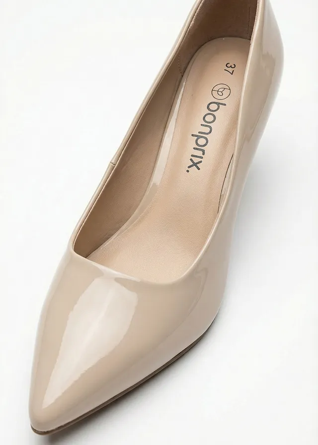 Escarpins effet verni • sable clair • product-page.page-title-suffix