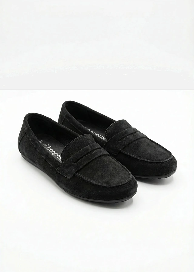 Loafers van suède • zwart • product-page.page-title-suffix