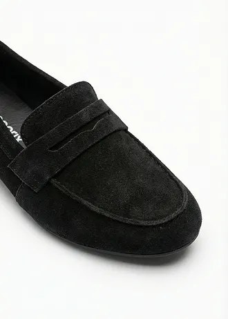 Loafers van suède • zwart • bonprix online shop