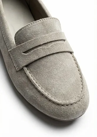 Loafers van suède • lichtsand • bonprix online shop