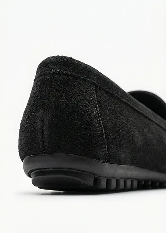Loafers van suède, Kleur: zwart