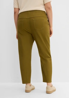 Pantalon ballon en twill, Couleur: vert nature