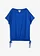 Tricou cu viscoză fluidă, culoare: albastru-cobalt