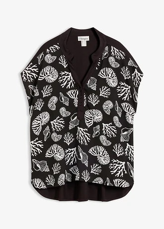 Blousetop van zachte viscose