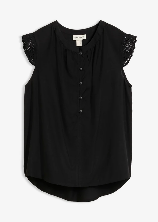 Blousetop van viscose